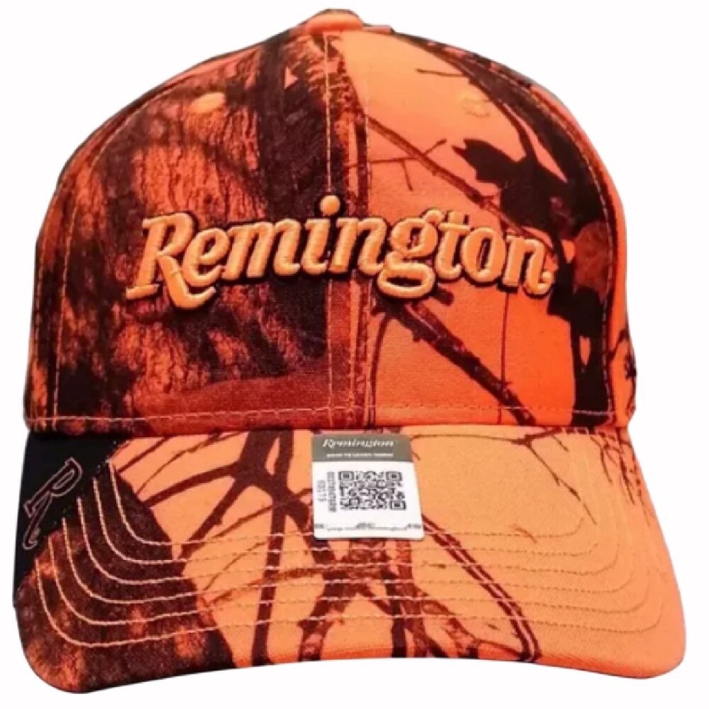 Remington Orange Mossy Oak Camo Embroidered Cap Hat - NEW Fast Ship